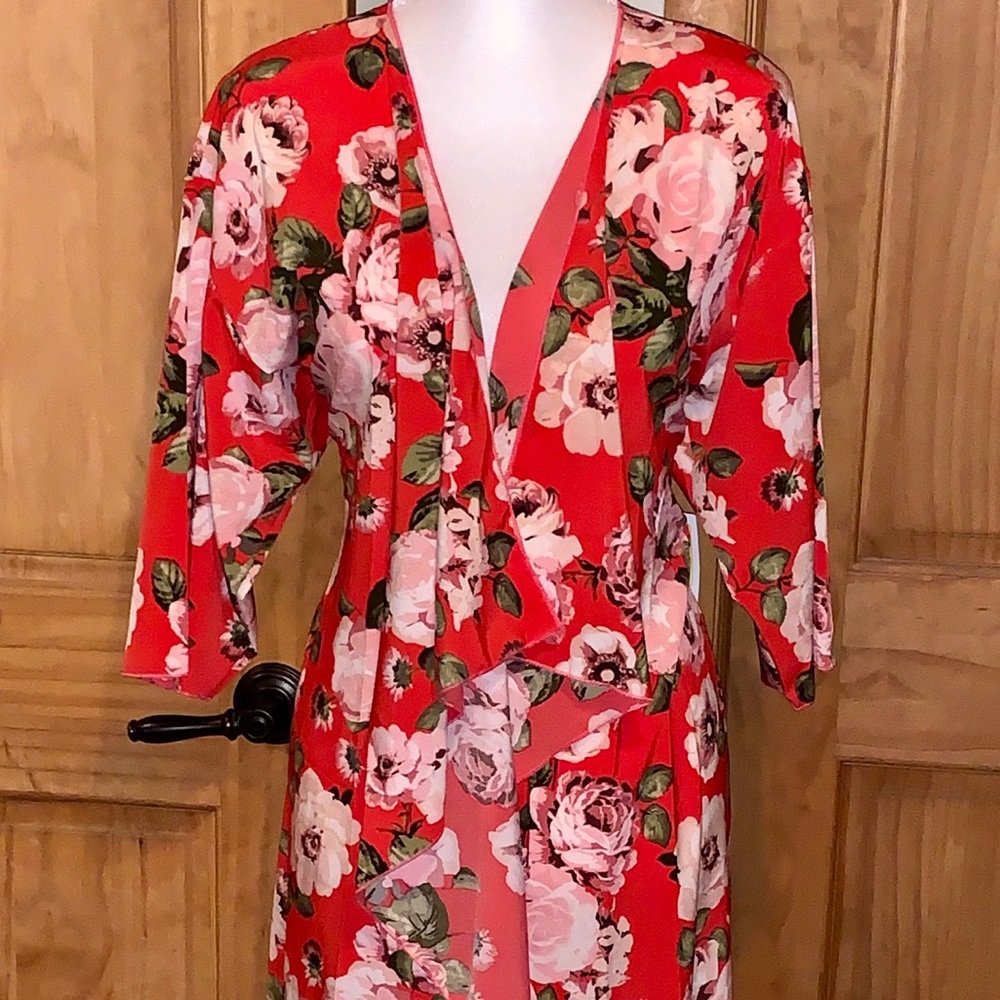 ❌SOLD❌ NWT M LLR Pink Roses Floral Printed Shirley - Picture 3 of 8